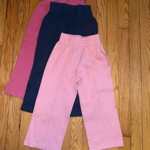 Kids' Pink and Navy Joggers